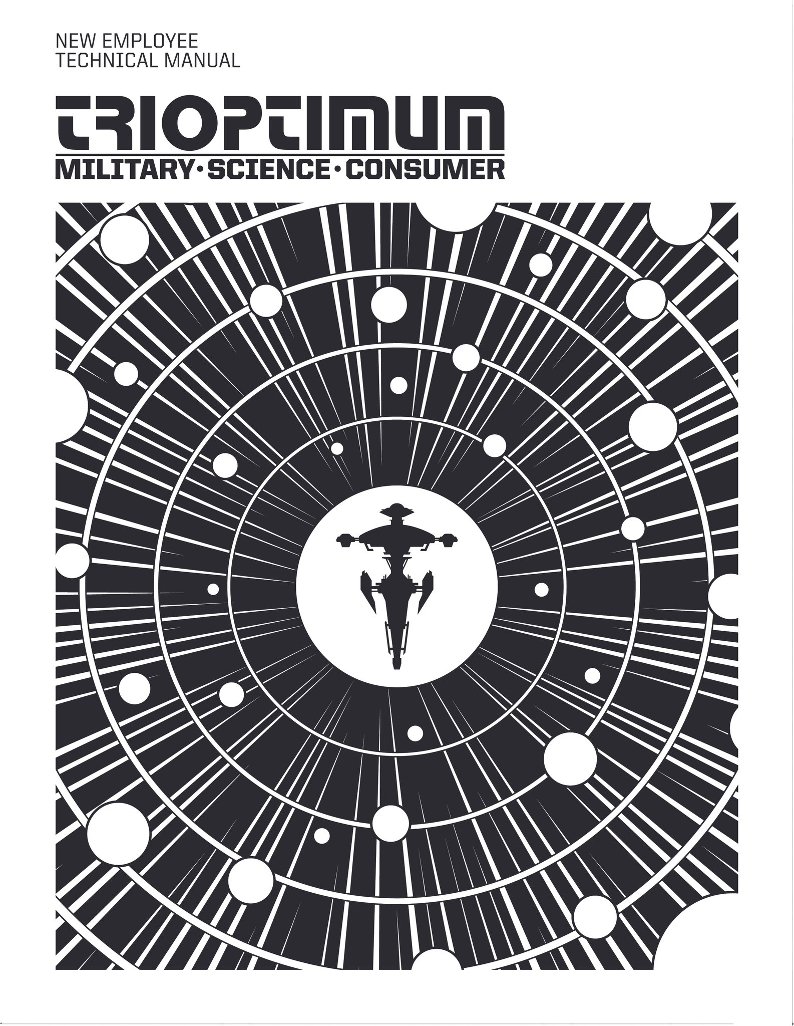 New Employee Technical Manual — Cover and visual identity for the TriOptimum employee manual.